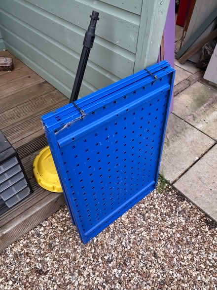 Photo of free Sq hole metal sheet peg board x4 (CH62 bromborough) #1