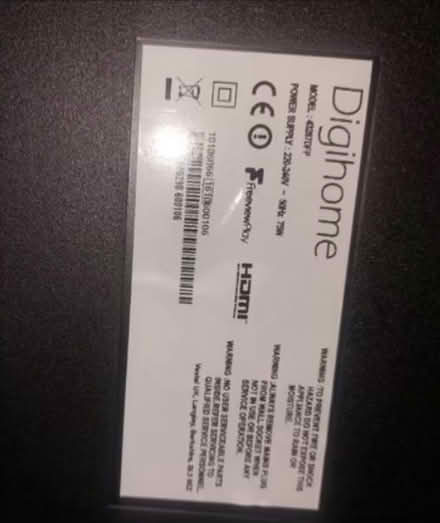 Photo of free Digihome 44” TV Spares or Repair? (Towcester NN12) #3