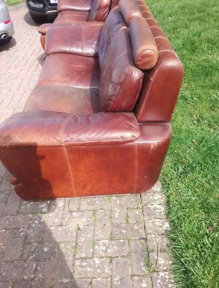 Photo of free Pair of leather sofas (Havant PO9) #2