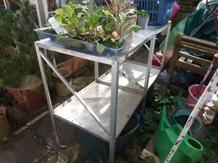 Photo of free greenhouse staging, aluminium, W 50cm , H 82cm ,L 58x2cm (Purley CR8) #3