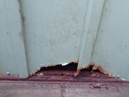 Photo of free Large metal garden toolshed/bikeshed (Abraham Heights LA1) #3