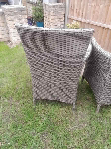 Photo of free 2 outdoor chairs with seat pads (Westfield S20) #2