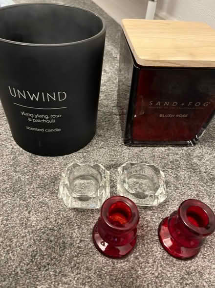 Photo of free Four candleholders +2 containers (Eastcote HA4) #1