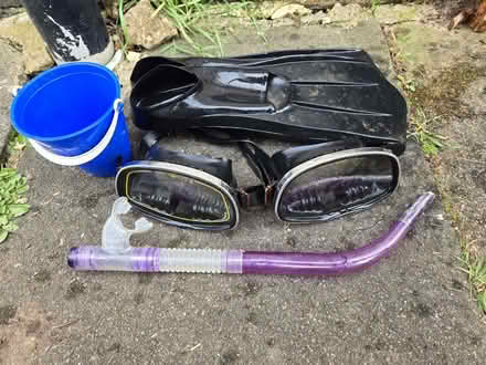 Photo of free Flippers Size 38-40 5-7, Two Goggles, a Snorkel and Small Bu (Bozeat NN29) #1