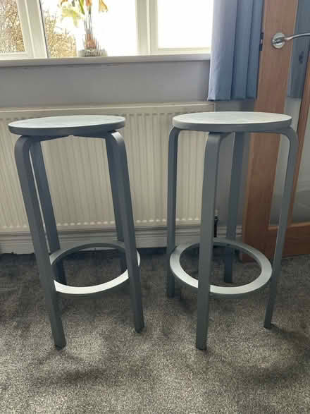 Photo of free X2 Breakfast Bar Stools (Sutton-on-the-Forest) #1