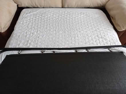 Photo of free Sofabed, armchair and stool (Greenford Broadway, UB6) #3