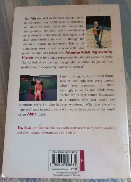 Photo of free Only A Mother Could Love Him A triumph over ADHD - ERITH (Erith DA8) #2