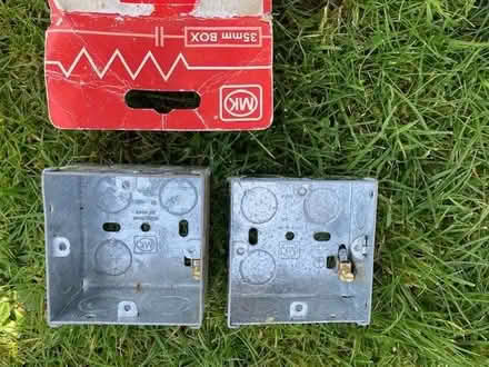 Photo of free 2 x 35mm metal backboxes for electrical sockets (Little Herberts GL53) #1