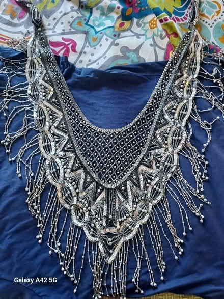 Photo of free Blacked and silver beaded shawl (Shoreview mn by oak hill schoo) #1