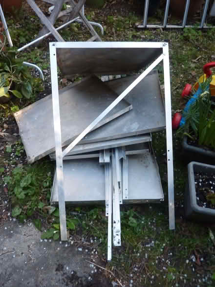 Photo of free greenhouse staging, aluminium, W 50cm , H 82cm ,L 58x2cm (Purley CR8) #4