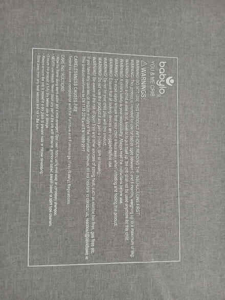 Photo of free Babylo Crib (Clapham (SW4)) #4