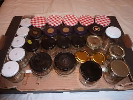 Photo of free 50+ glass jars, washed, de-labelled, multiple sizes (Purley CR8) #2