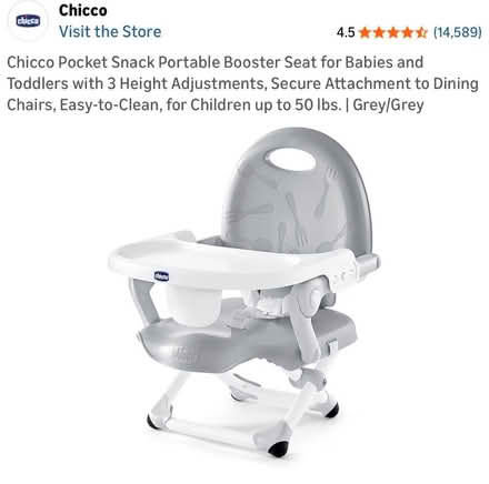 Photo of free Portable Booster Seat (San Jose near Union/Curtner) #1
