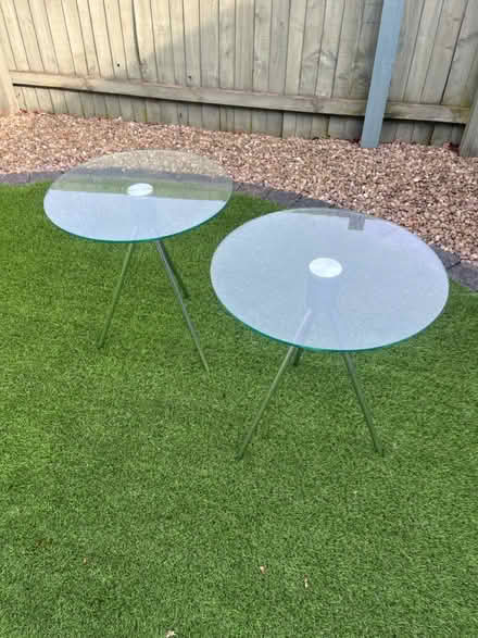 Photo of free 2 glass side tables (North Hykeham) #1