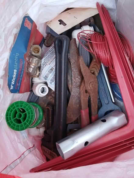 Photo of free Bag of plumber/ gardening/DIY stuff (Woodside SE25) #1
