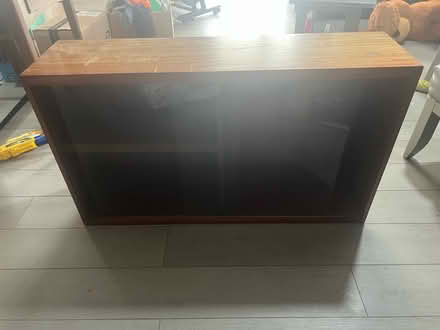 Photo of free Wooden Cabinet with Glass doors (Little Chell Lane ST6) #1