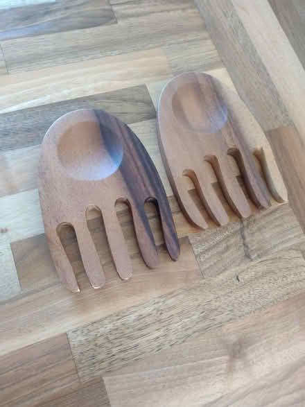 Photo of free Wooden salad servers (Addiscombe CR0) #1