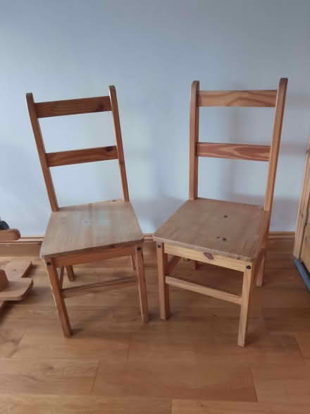 Photo of free Wooden dining chairs (Brighouse HD6) #1