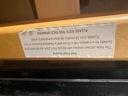 Photo of free East Coast Katie Cotbed (Bassingbourn-cum-Kneesworth SG8) #3