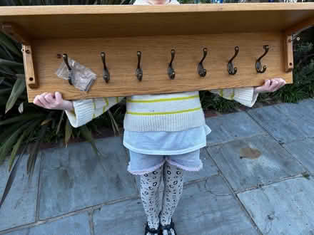 Photo of free Coat rack for hallway - solid oak (Streatham Common) #1