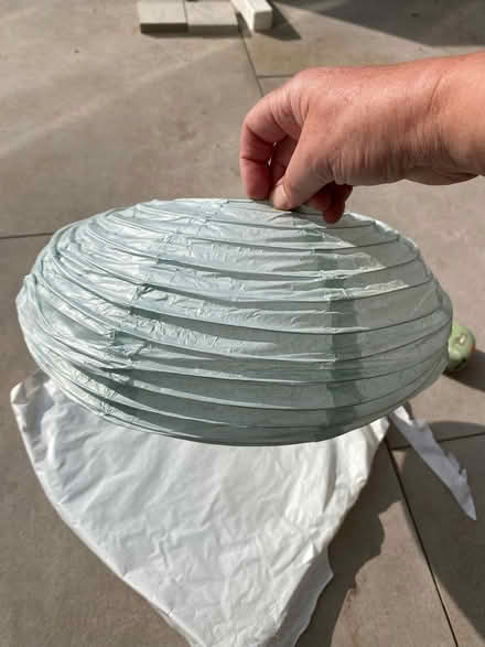 Photo of free Brand new 30cm paper lampshade - grey x2 (Seven Dials BN3) #1