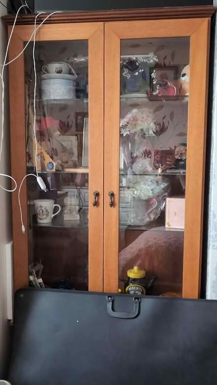 Photo of free Display Cabinet With Glass Doors (BD22) #1