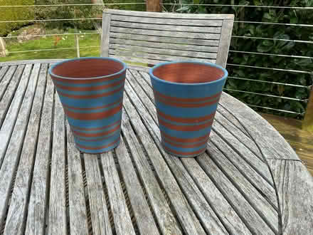 Photo of free Two flower/herb terracotta pots (Portishead BS20) #1