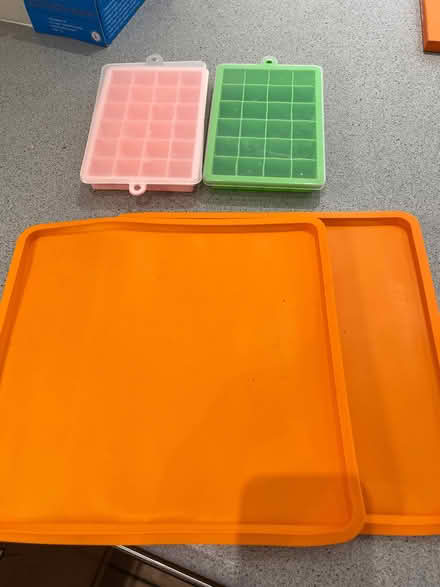 Photo of free Ice cubes tray and silicone baking tray (Woodlands TW7) #1