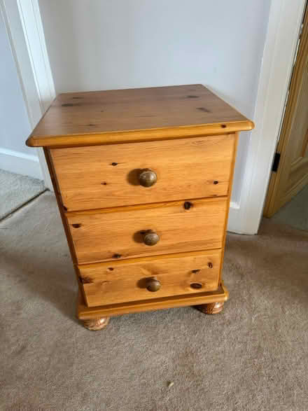 Photo of free Pine bedside cabinet (Worcester, WR5) #1