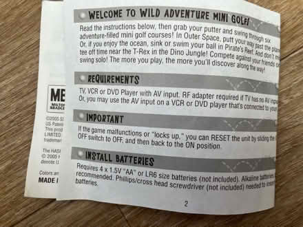 Photo of free Old. Electronic crazy golf game (Beckenham BR3) #2