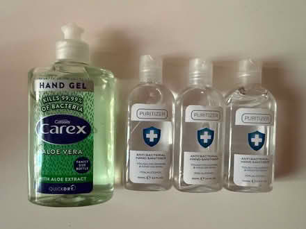 Photo of free Anti bac hand sanitiser bottles x 4 (Salford M30) #1