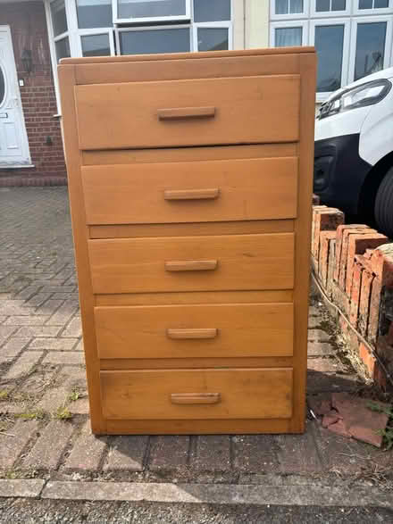 Photo of free Wooden chest of drawers (Sunbury TW16) #1