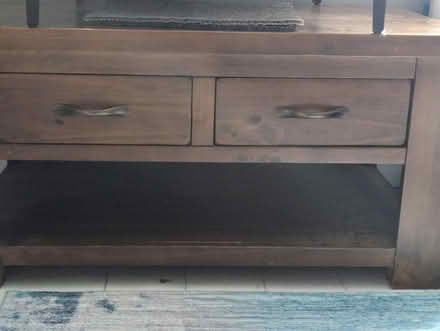 Photo of free Coffee table two drawers (Llandrindod LD1) #1