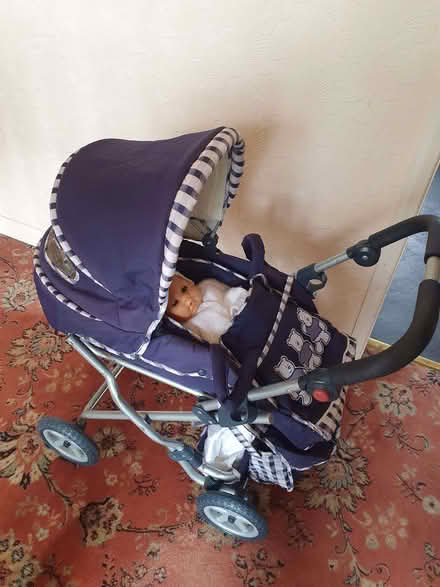 Photo of free Play pram with a doll (Ulverston LA12) #1