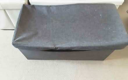 Photo of free Grey fabric ottoman storage box (CV35 Nr Kenilworth) #2