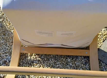Photo of free IKEA reclining chair with foam cushion and fire label (Wokingham RG40) #4