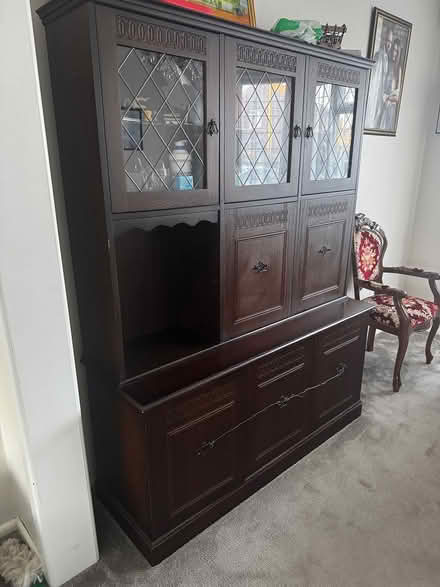 Photo of free Wooden display cabinet (Slough) #1