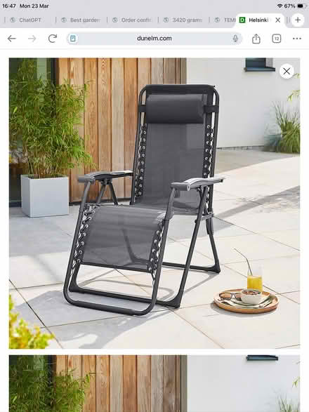 Photo of free 2 Garden recliner chairs (Horsham, Lambs Farm Rd area) #3