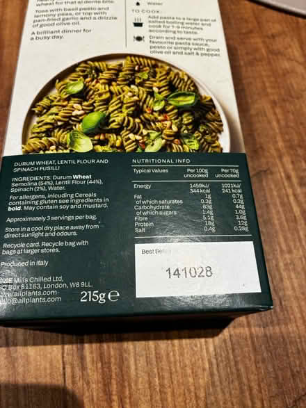 Photo of free Thompson’s Tea & Allplant Pasta (Reigate) #3