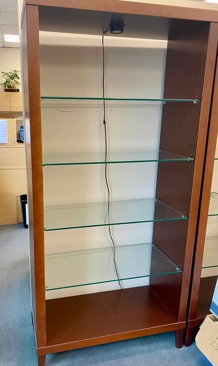 Photo of free Tall wood shelves (Downtown) #3