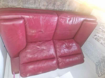 Photo of free Real Leather Sofa (North Leverton with Habblesthorpe DN22) #1