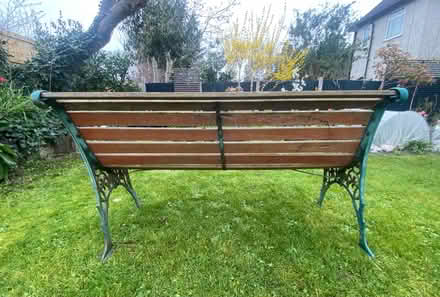 Photo of free Garden Bench with Cast Iron Edges (LL19) #4