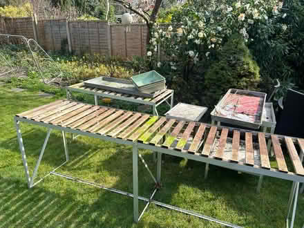 Photo of free Greenhouse shelving/storage (KT17 3BH) #1
