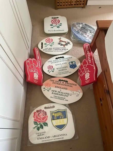 Photo of free Rugby seat cushions (Berry Lane Estate WD3) #1