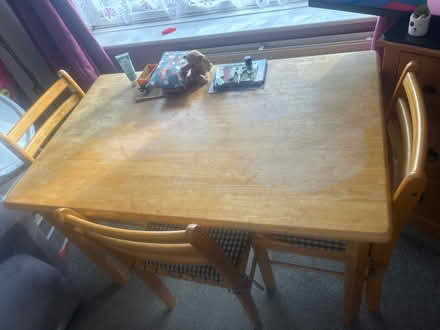 Photo of free Table with 3 chairs (Stonehouse GL10) #2