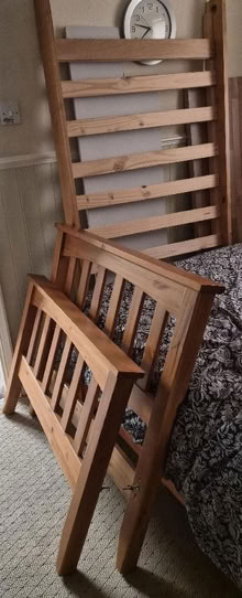 Photo of free Strong Wooden Bed Frame (Scholes WN2) #2