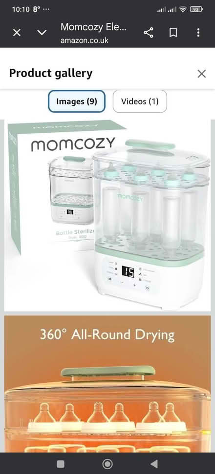 Photo of bottle steam sterilizer and dryer (Chelsea) #1