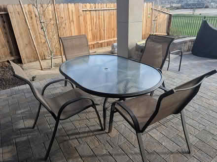 Photo of free Outdoor dining table with chairs (North Carson city) #2