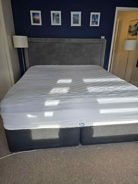 Photo of free Superking bed frame and headboard (SG12 (Ware)) #4