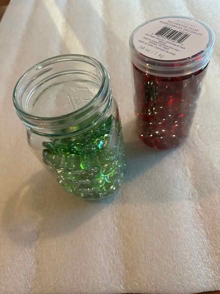 Photo of free 2 jars of glass beads (Hollenbeck and Remington) #1